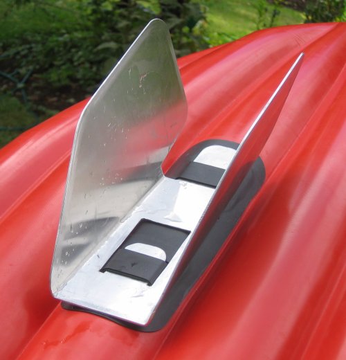 Two blade inflatable kayak tracking fin